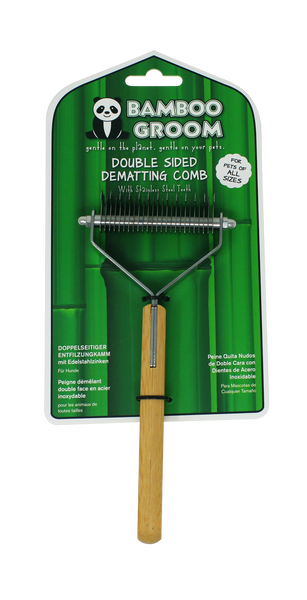 BAMBOO GROOM DEMATTING RAKE