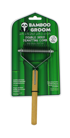 Double Sided Dematting Comb with Stainless Steel Teeth